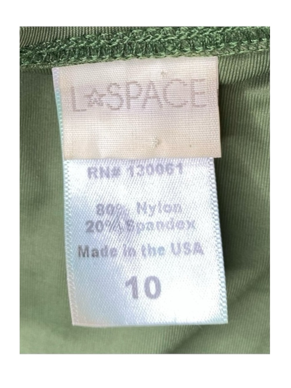 L*Space ☼ Pamela Plunging Strappy Open Back One Piece Swimsuit ☼ Olive Green 10 - Picture 10 of 16